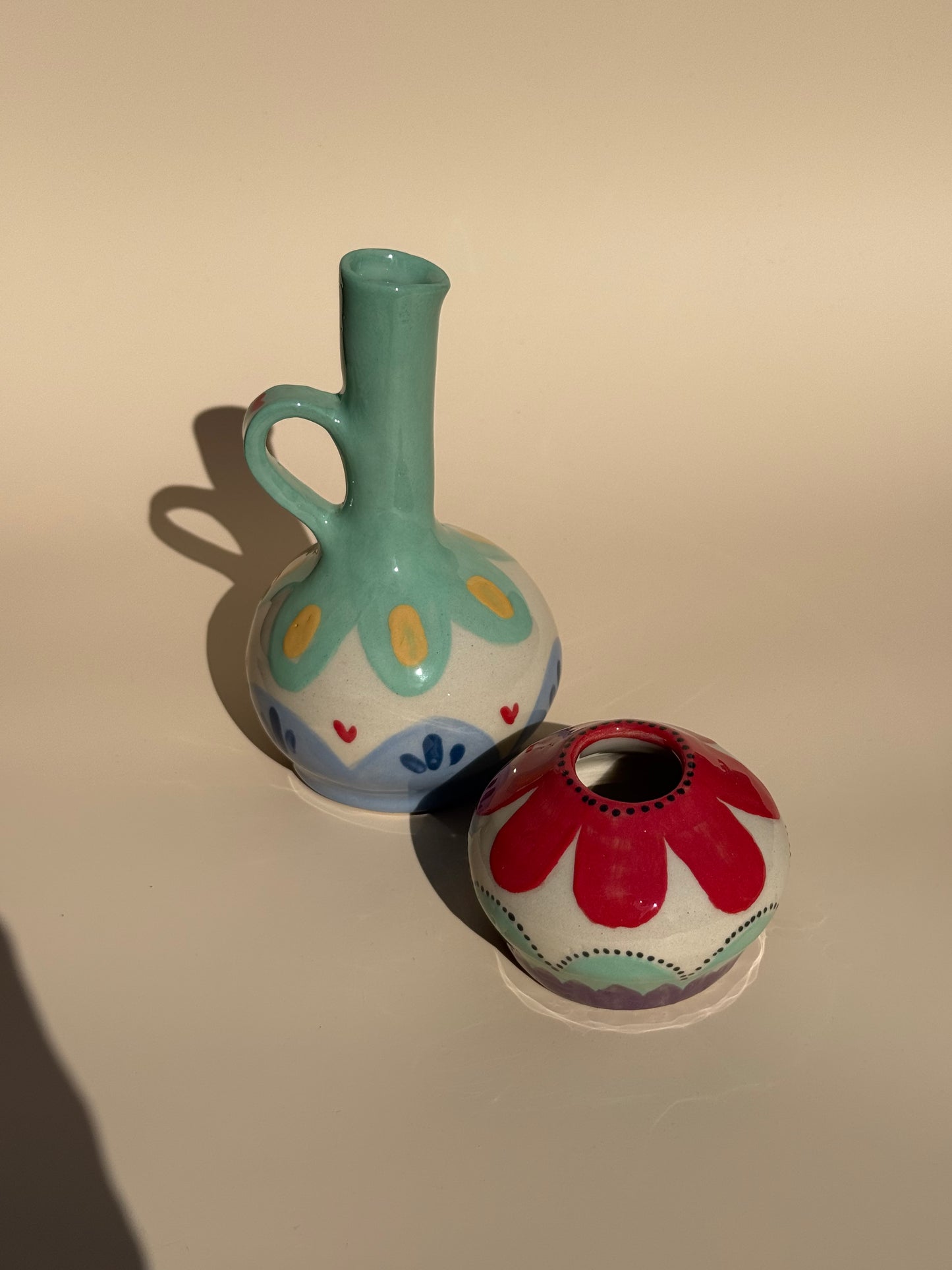 Vase Krug und kleine Kugel Flower