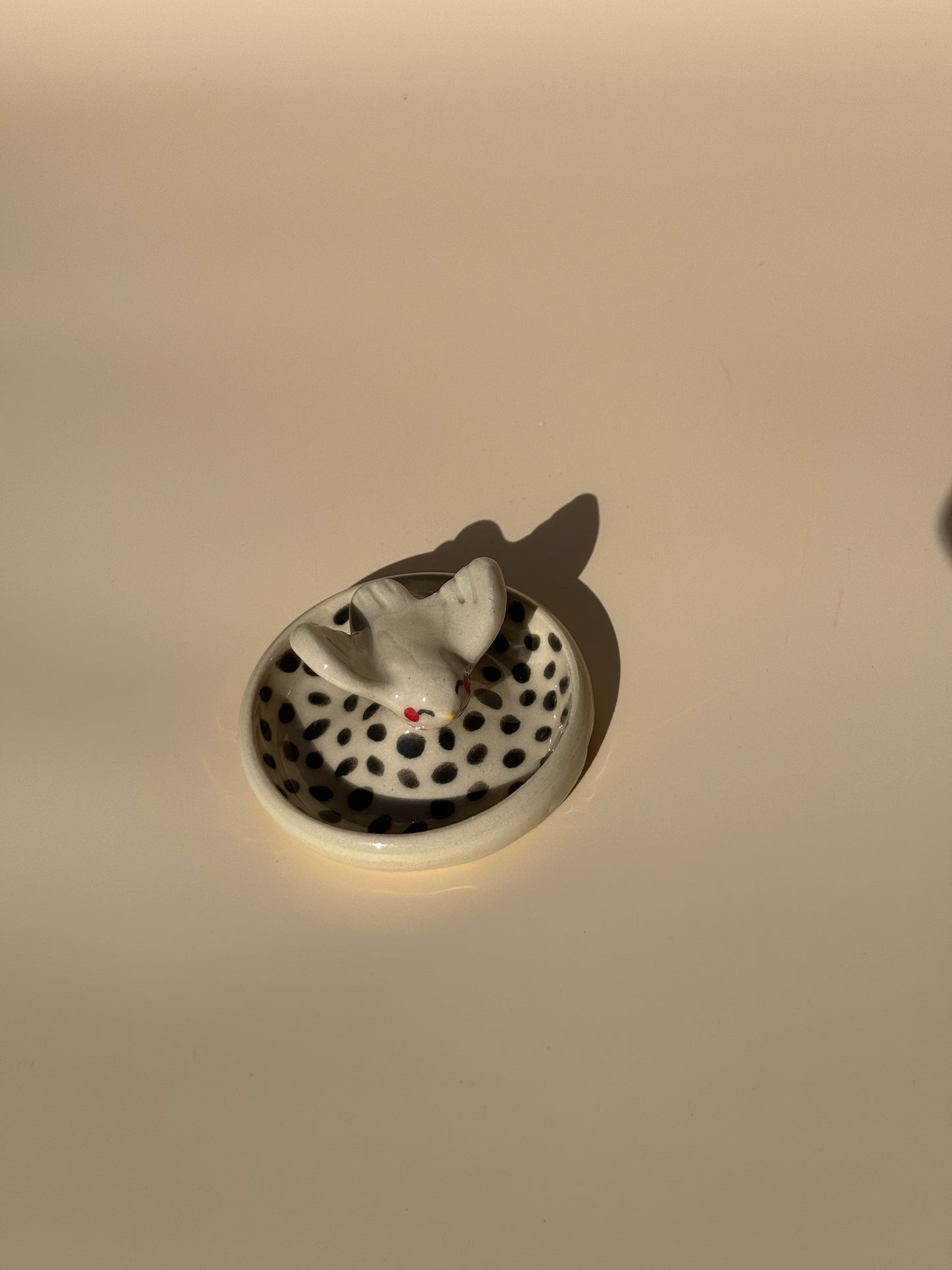 Schmuckschale weiße Möwe