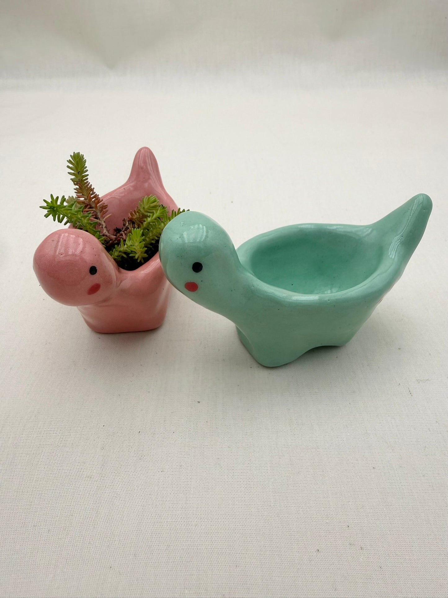 Dino Blumentopf pink