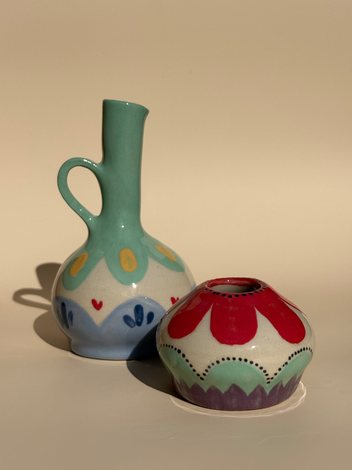 Vase Krug und kleine Kugel Flower