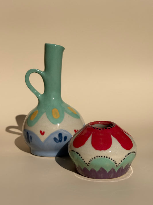 Vase Krug und kleine Kugel Flower