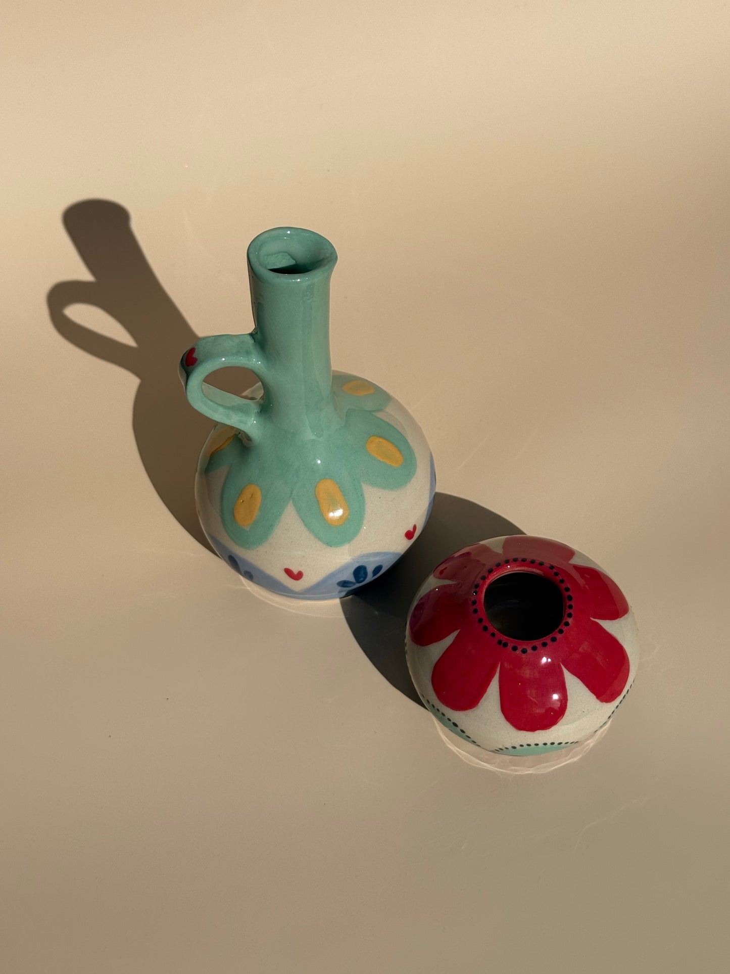 Vase Krug und kleine Kugel Flower