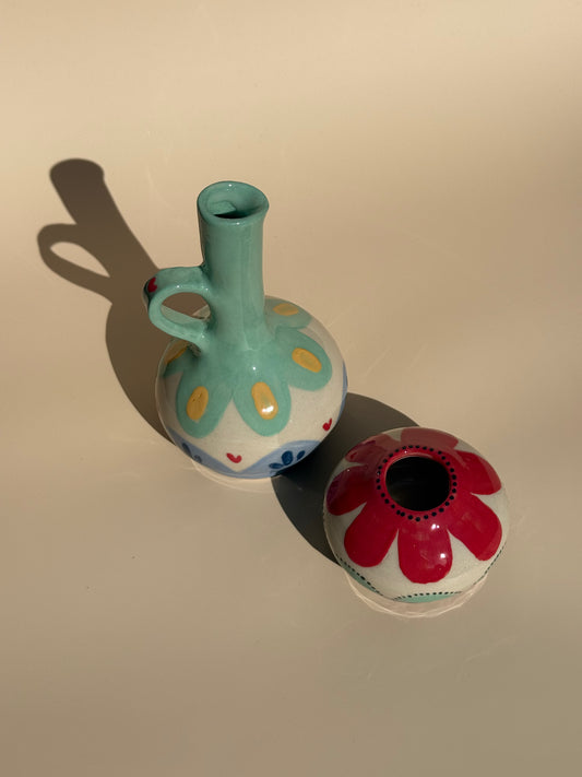 Vase Krug und kleine Kugel Flower