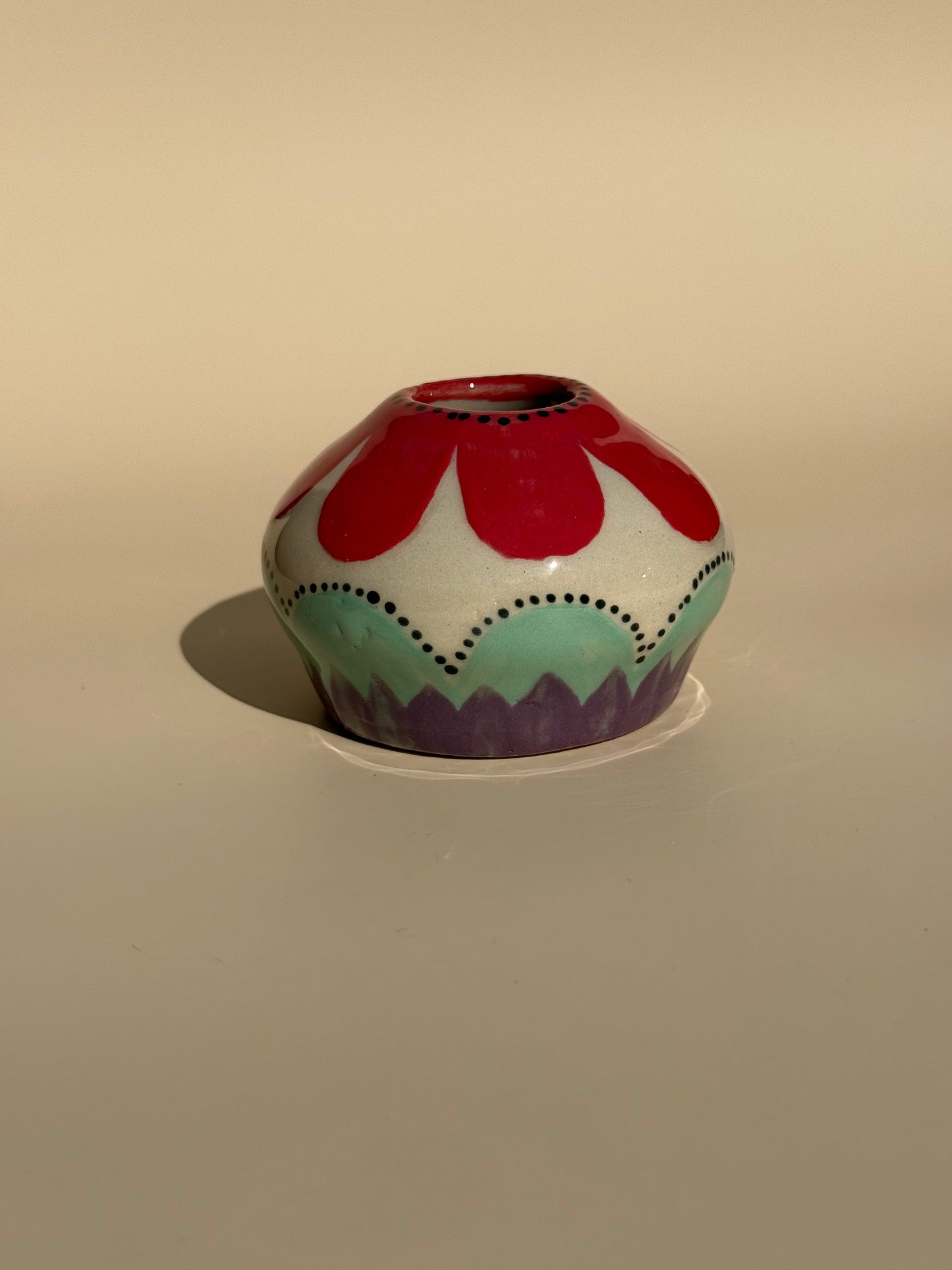 Vase Krug und kleine Kugel Flower