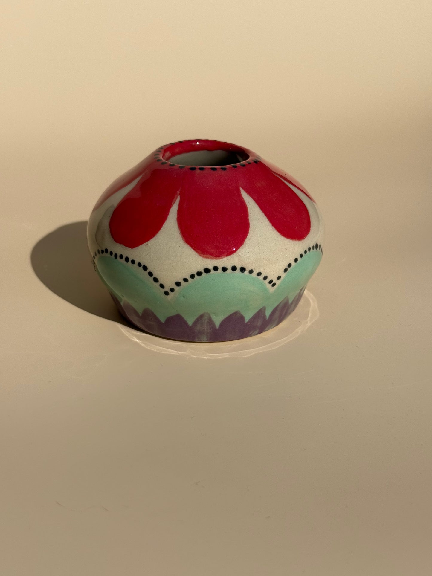 Vase Krug und kleine Kugel Flower