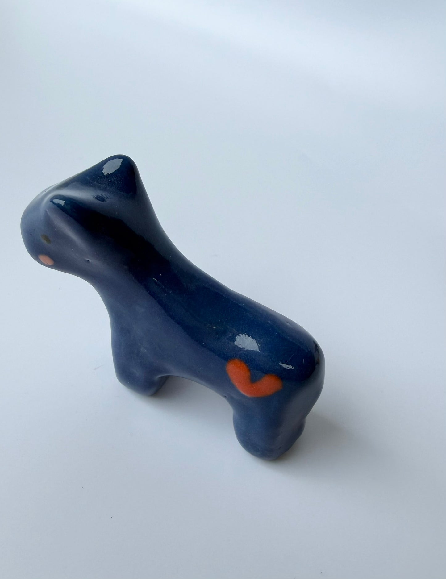 Happy Pferd blau mit Herz klein