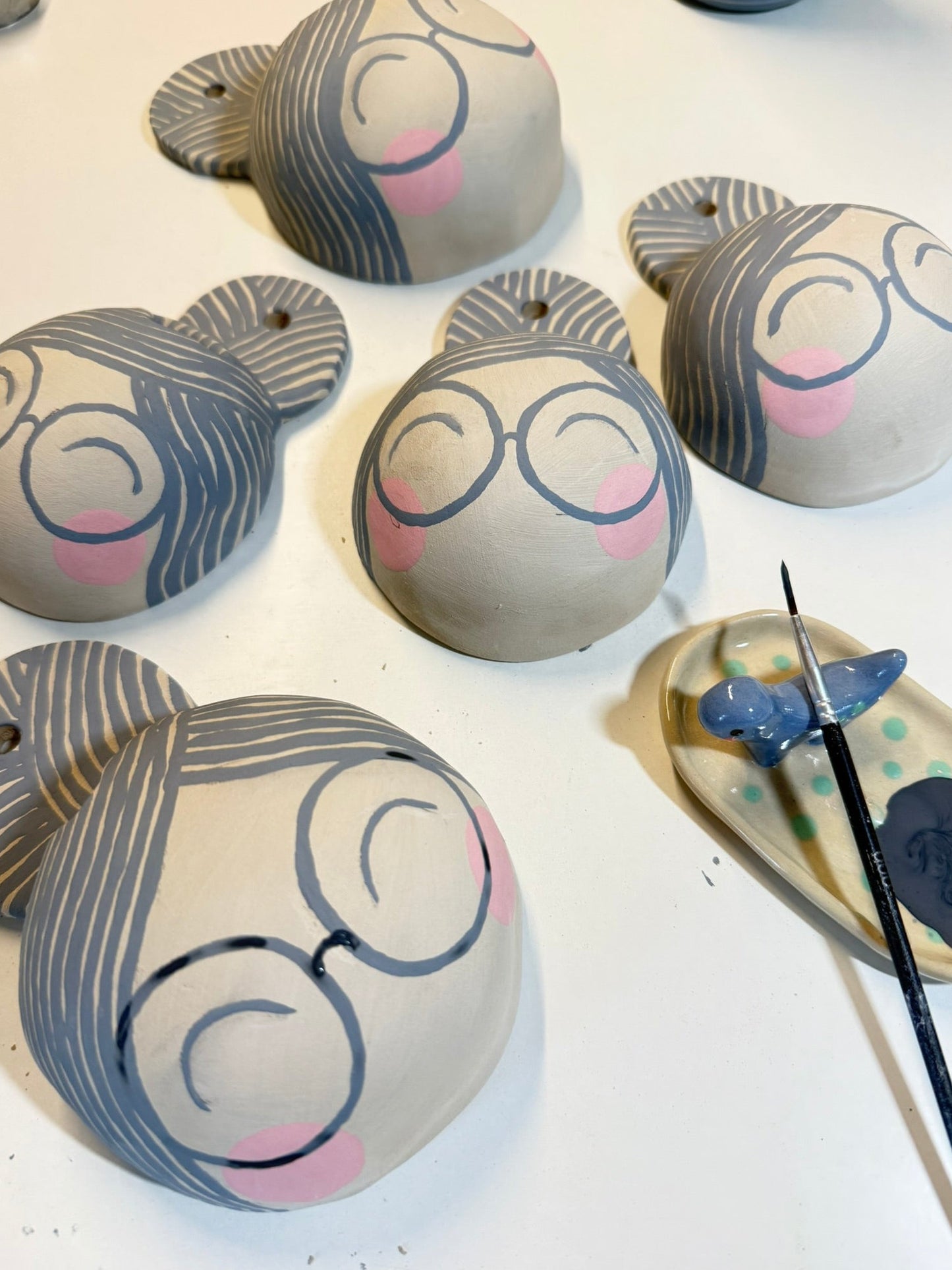 Wandvase Brillenfrau Maxi