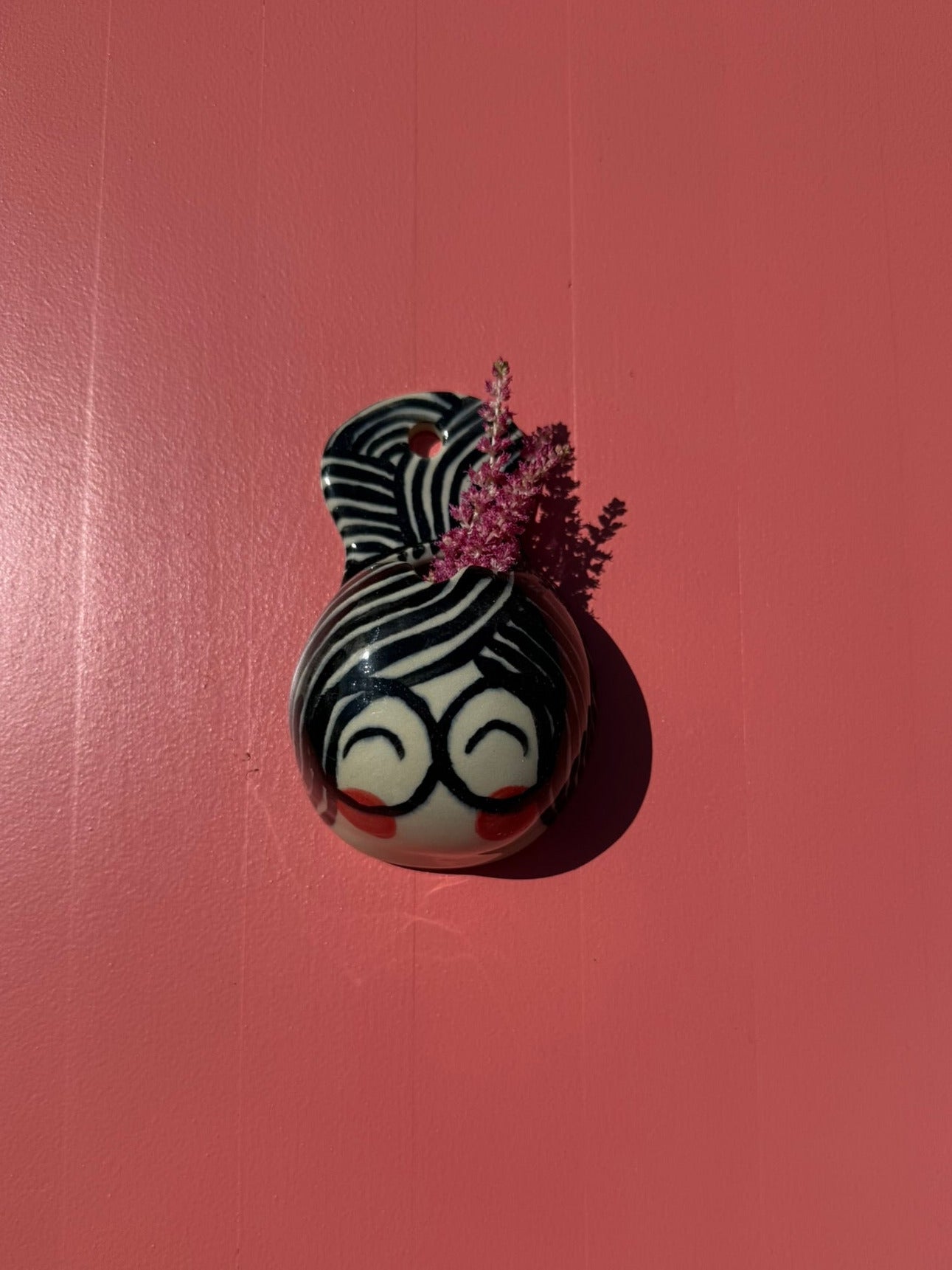 Wandvase Brillenfrau Petit