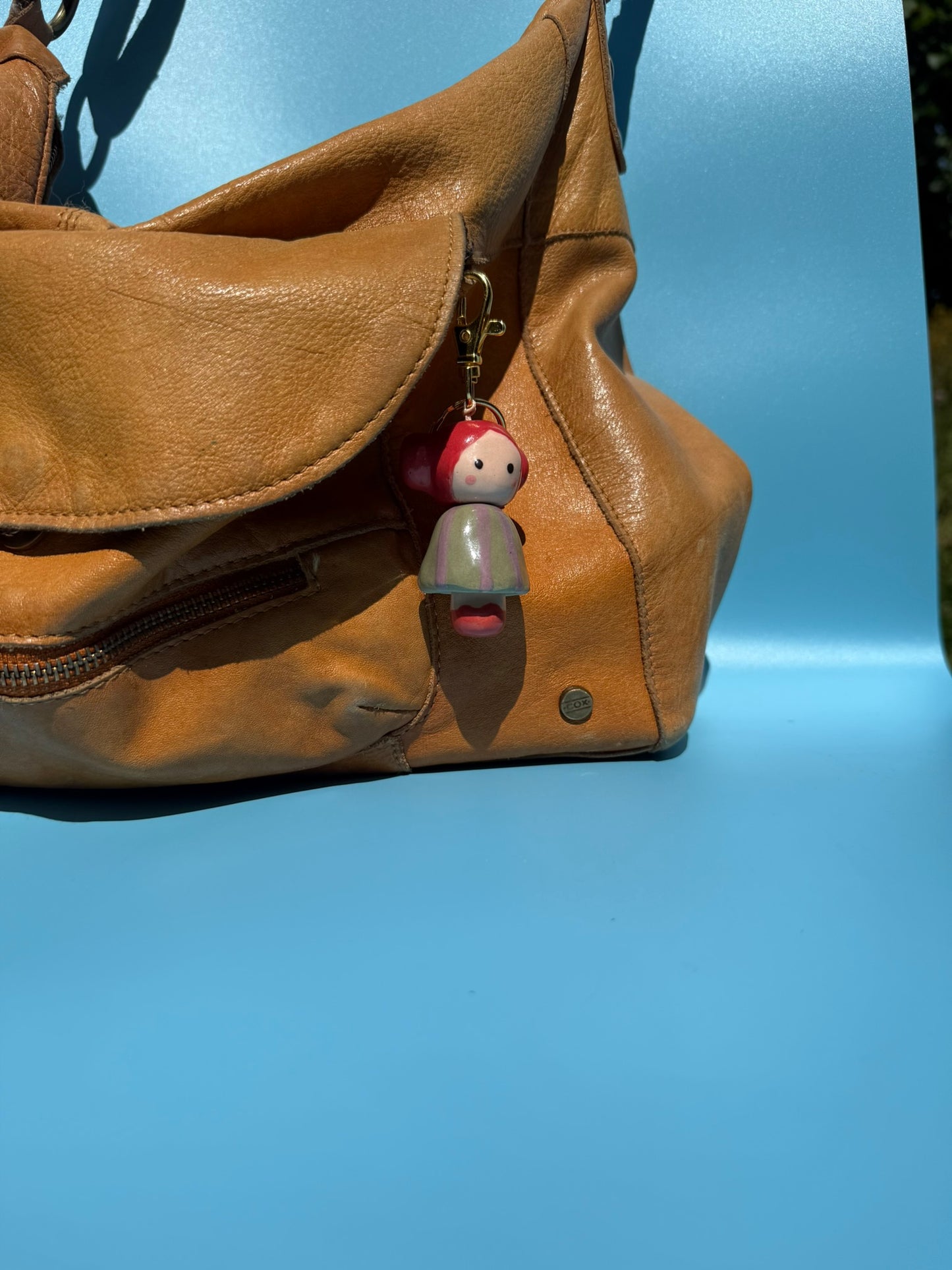 Charm Taschenanhänger Happy Frauen