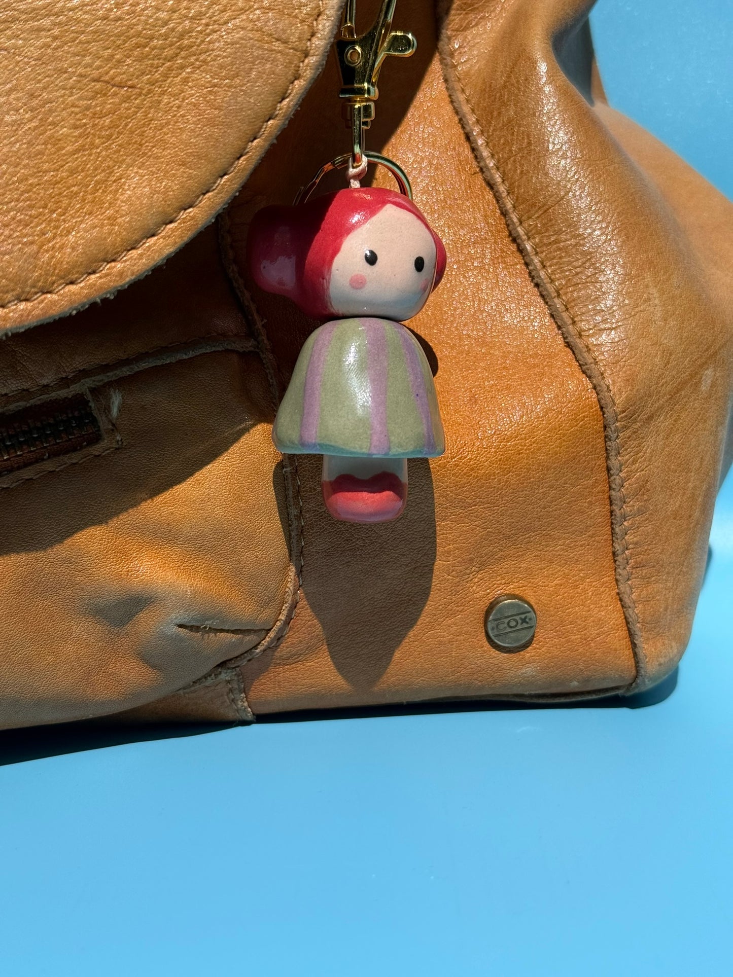 Charm Taschenanhänger Happy Frauen