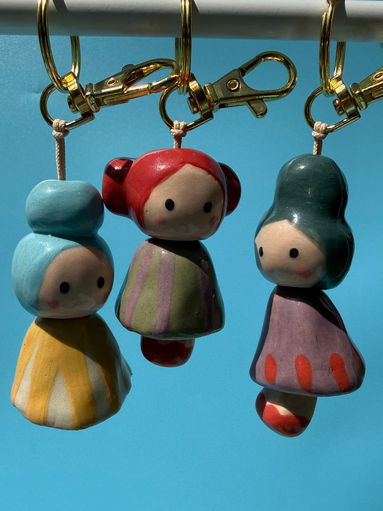 Charm Taschenanhänger Happy Frauen