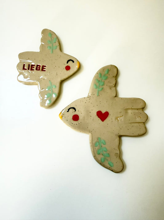 Wanddeko Vogel Liebe und Herz (special price)