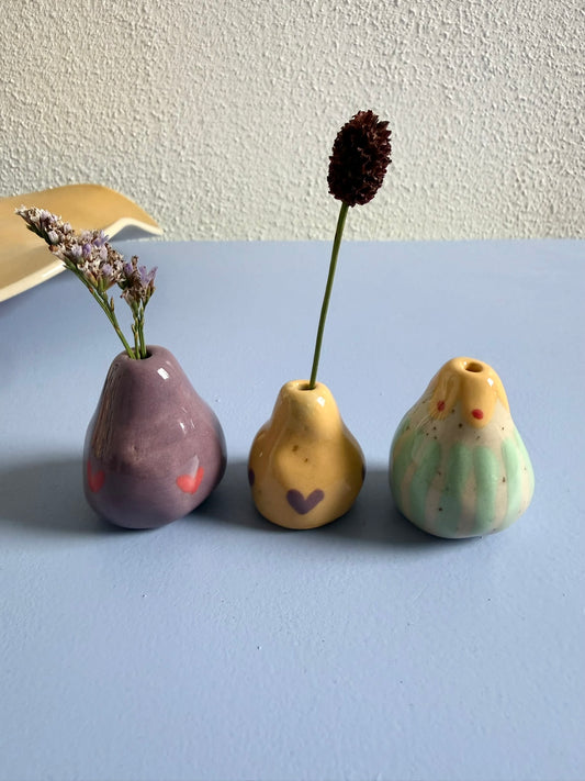 Minivasen bunte Birne